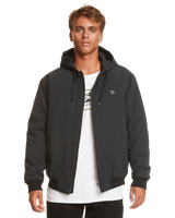 The Quiksilver Mens Classik Hooded Jacket in Black