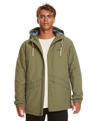 The Quiksilver Mens Lochhill Jacket in Four Leaf Clover