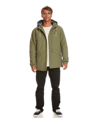 The Quiksilver Mens Lochhill Jacket in Four Leaf Clover