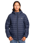 The Quiksilver Mens Scaly Jacket in Navy Blazer