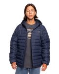 The Quiksilver Mens Scaly Jacket in Navy Blazer