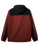 The Quiksilver Mens Overcast 3K Warm Jacket in Henna