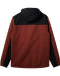 The Quiksilver Mens Overcast 3K Warm Jacket in Henna