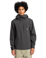 The Quiksilver Mens Overcast 10K Jacket in Tarmac