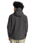 The Quiksilver Mens Overcast 10K Jacket in Tarmac