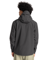 The Quiksilver Mens Overcast 10K Jacket in Tarmac