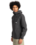 The Quiksilver Mens Overcast 10K Jacket in Tarmac