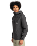 The Quiksilver Mens Overcast 10K Jacket in Tarmac