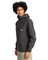 The Quiksilver Mens Overcast 10K Jacket in Tarmac