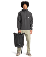 The Quiksilver Mens Overcast 10K Jacket in Tarmac