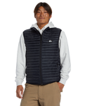 The Quiksilver Mens Scaly Gilet in Black