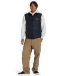 The Quiksilver Mens Scaly Gilet in Black