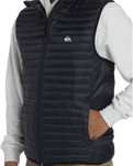 The Quiksilver Mens Scaly Gilet in Black