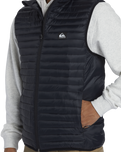 The Quiksilver Mens Scaly Gilet in Black