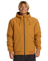 The Quiksilver Mens Brooks 5K Jacket in Bone Brown