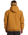 The Quiksilver Mens Brooks 5K Jacket in Bone Brown