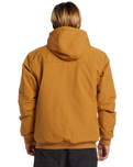 The Quiksilver Mens Brooks 5K Jacket in Bone Brown