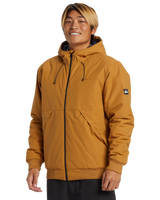 The Quiksilver Mens Brooks 5K Jacket in Bone Brown