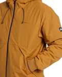 The Quiksilver Mens Brooks 5K Jacket in Bone Brown