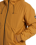 The Quiksilver Mens Brooks 5K Jacket in Bone Brown