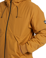 The Quiksilver Mens Brooks 5K Jacket in Bone Brown