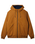 The Quiksilver Mens Brooks 5K Jacket in Bone Brown