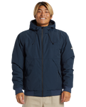 The Quiksilver Mens Brooks 5K Jacket in Dark Navy