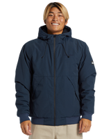 The Quiksilver Mens Brooks 5K Jacket in Dark Navy