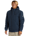 The Quiksilver Mens Brooks 5K Jacket in Dark Navy