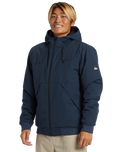 The Quiksilver Mens Brooks 5K Jacket in Dark Navy