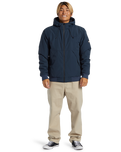 The Quiksilver Mens Brooks 5K Jacket in Dark Navy