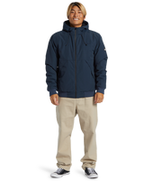 The Quiksilver Mens Brooks 5K Jacket in Dark Navy