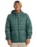 The Quiksilver Mens Check Mate Insulator Jacket in Forest