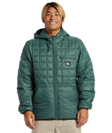 The Quiksilver Mens Check Mate Insulator Jacket in Forest