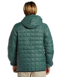 The Quiksilver Mens Check Mate Insulator Jacket in Forest