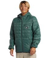 The Quiksilver Mens Check Mate Insulator Jacket in Forest