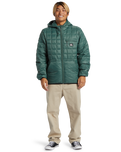 The Quiksilver Mens Check Mate Insulator Jacket in Forest