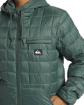 The Quiksilver Mens Check Mate Insulator Jacket in Forest