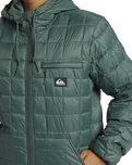 The Quiksilver Mens Check Mate Insulator Jacket in Forest