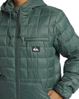 The Quiksilver Mens Check Mate Insulator Jacket in Forest