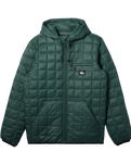 The Quiksilver Mens Check Mate Insulator Jacket in Forest