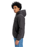 The Quiksilver Mens Straight Out Insulated Hooded Jacket in Tarmac