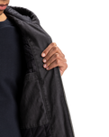 The Quiksilver Mens Straight Out Insulated Hooded Jacket in Tarmac