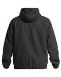 The Quiksilver Mens Straight Out Insulated Hooded Jacket in Tarmac