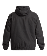 The Quiksilver Mens Straight Out Insulated Hooded Jacket in Tarmac