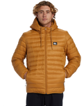 The Quiksilver Mens Scaly Hooded Jacket in Bone Brown