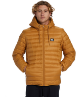 The Quiksilver Mens Scaly Hooded Jacket in Bone Brown