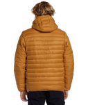 The Quiksilver Mens Scaly Hooded Jacket in Bone Brown