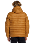 The Quiksilver Mens Scaly Hooded Jacket in Bone Brown