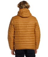 The Quiksilver Mens Scaly Hooded Jacket in Bone Brown